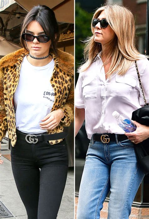 celebrities wearing gucci belts